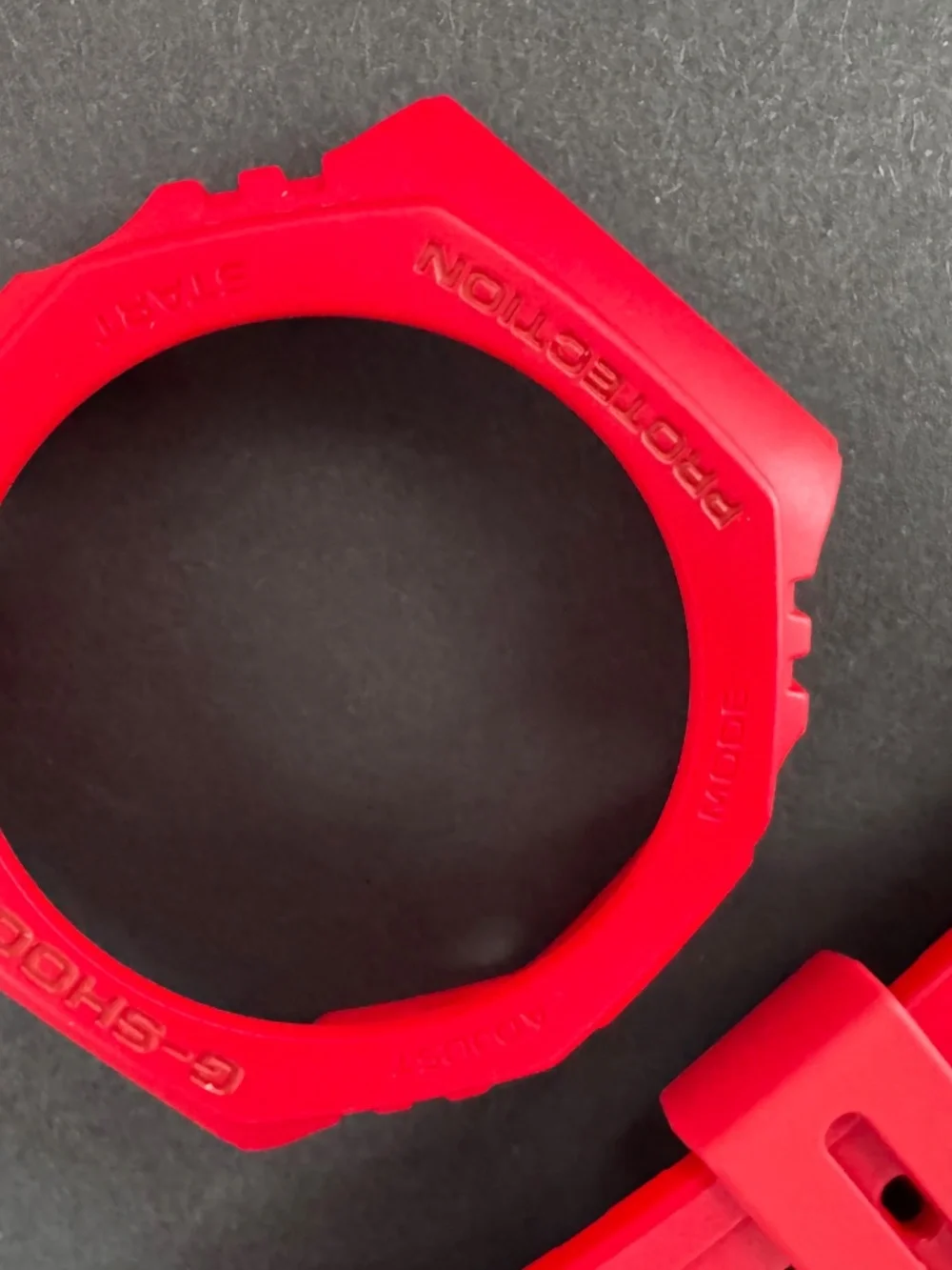 Genuine Casio G-Shock Band Strap & Bezel Set GA-2100 & GA-B2100 Red Rubber